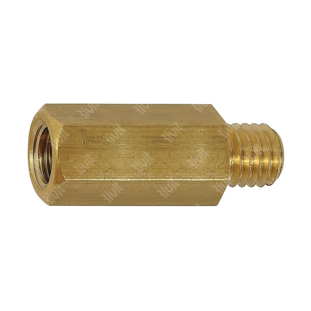 DOT-Brass spacer hex.11 M8x40