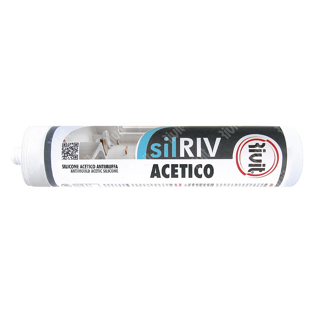 SILRIV-Silicone Acetico Bianco 280ml Art.111