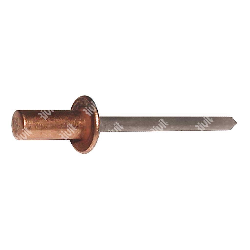 SRFT-BLISTRIV-Sealed blind rivet Copper/Steel DH ( 100pcs) 4,0x10,0