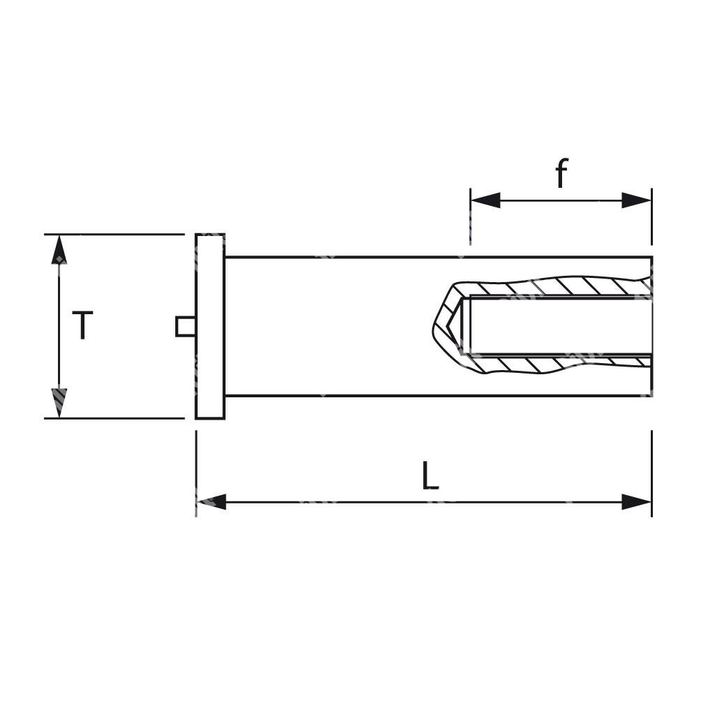 BFX-Welding threaded bush Stainless steel M3xh8xde5,0