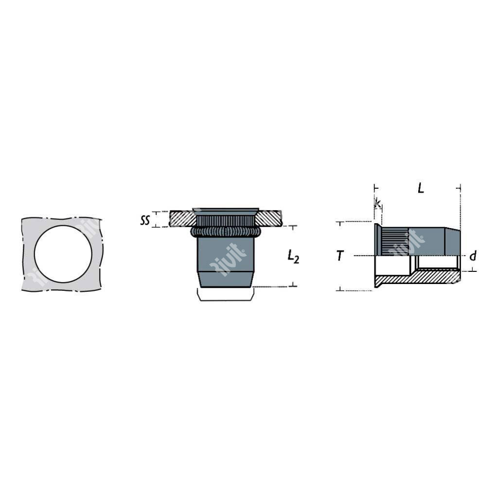 FRC-Z-Rivsert Fe f.7,0 ss1,5-3,5 Zigr. M5/035