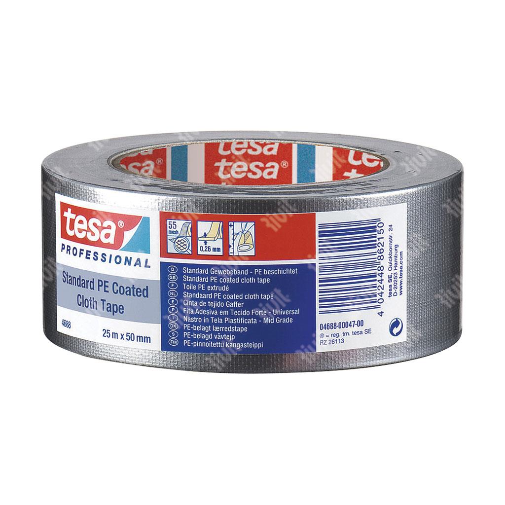 TESA-Standard cloth Tape Black MU84 - 55 Mesh mt.25x50mm