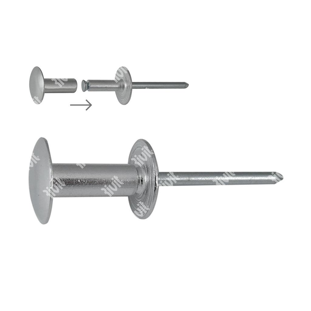 CANRIV-Connecting rivet Aluminium/steel zp gr. 22,23-28,58mm 6,4x20,0