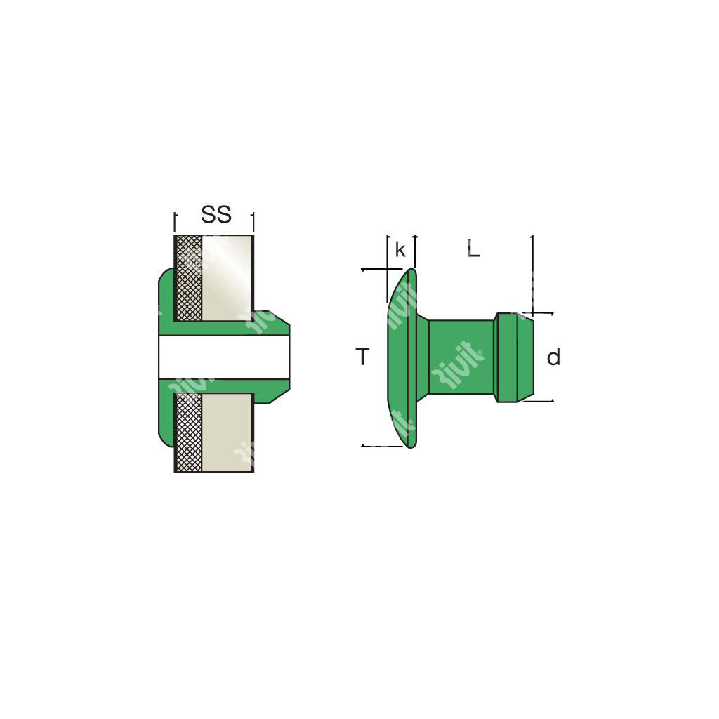 BRAT-Speedriv Alu in cartridge 40pcs DH gr 2,5-3,4 6,0x6,4