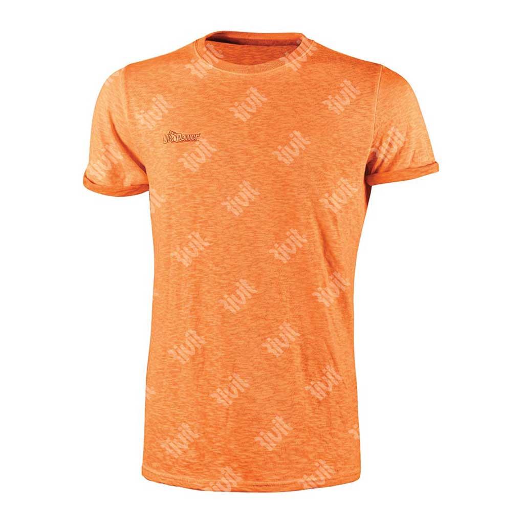 UPOWER-T-Shirt FLUO Orange  manica corta Tg.XXL