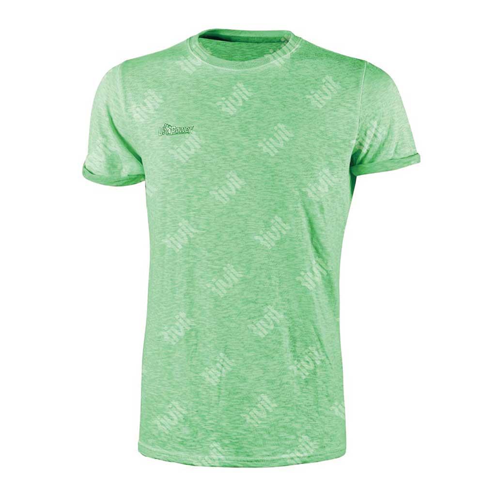 UPOWER-T-Shirt FLUO Verde  manica corta Tg.3XL