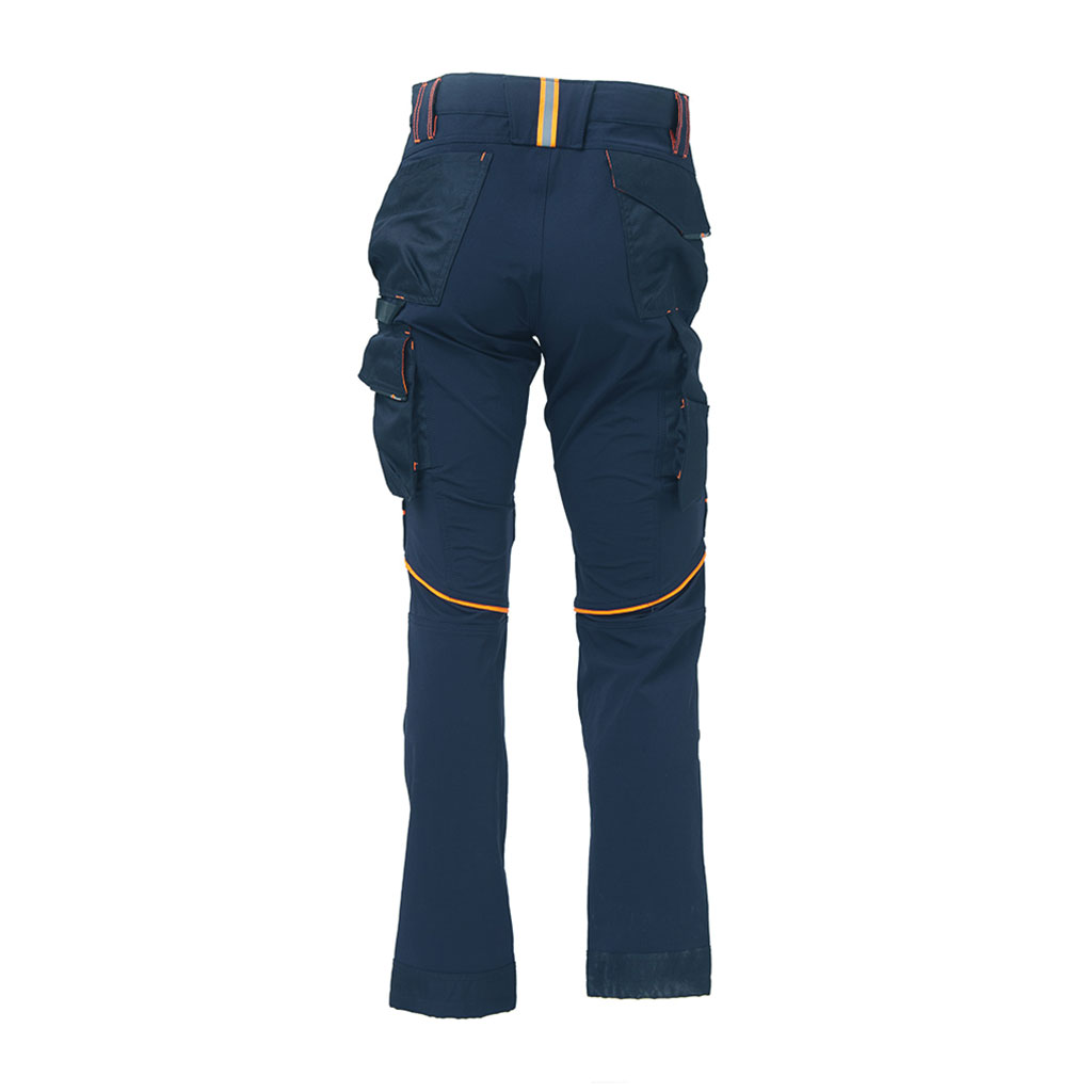UPOWER-Pantalone ATOM DB in tessuto Blu/Arancio Tg.M