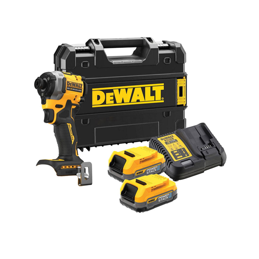 DEWALT-Avvitatore18V ad impulsi 3 velocità XR 1/4" BRUSHLESS DCF850E2T-QW