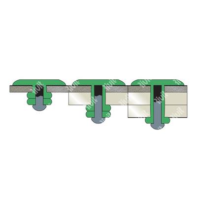 MULTIGRIPRIV09-Blind rivet Alu/Steel gr 1,2-6,4 LH9,5 3,2x9,5 TL9,5