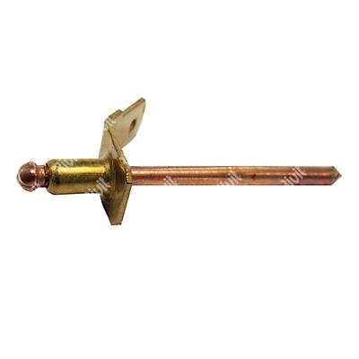 MASRIV1/45B-Blind rivet Brass/Copper steel gr 0,6- 1,5 h.4,1 1-45B