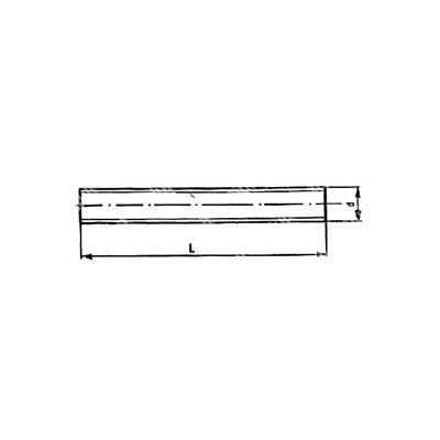 Tige filetée DIN 975 1m longueur Fe37 - acier zingué blanc M12x1000