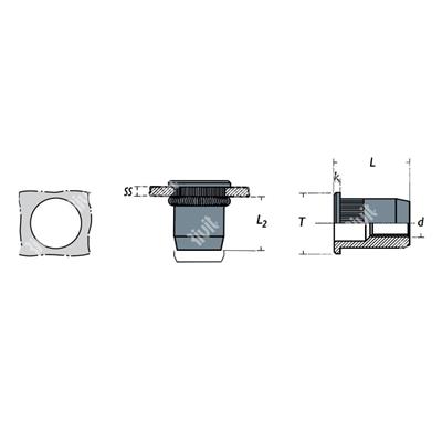 FTC-Z-Rivsert Fe f.6,0 ss2,0-3,5 Zigr. M4/035