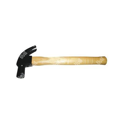 Martello testa tonda manico in legno d.25mm per falegnami e carpentieri MR3451025