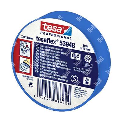 TESA-cordon Isolateur Profess.Autoextinguible Bleu mt.25x19mm