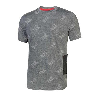 UPOWER-T-Shirt ROAD Grey Meteorite  manica corta Tg.L