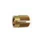 RBL-Brass threaded rivet nut h.12,6- hole d.8,0 M6x12,6