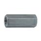 Hexagon coupling nut sw 19 cl.8 - white zinc plated steel M12x30