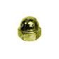 Hex domed cap nut UNI 5721/DIN 1587 cl.8 - yellow zinc plated steel M6