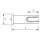 BFX-Welding threaded bush Stainless steel M4xh8xde6,0