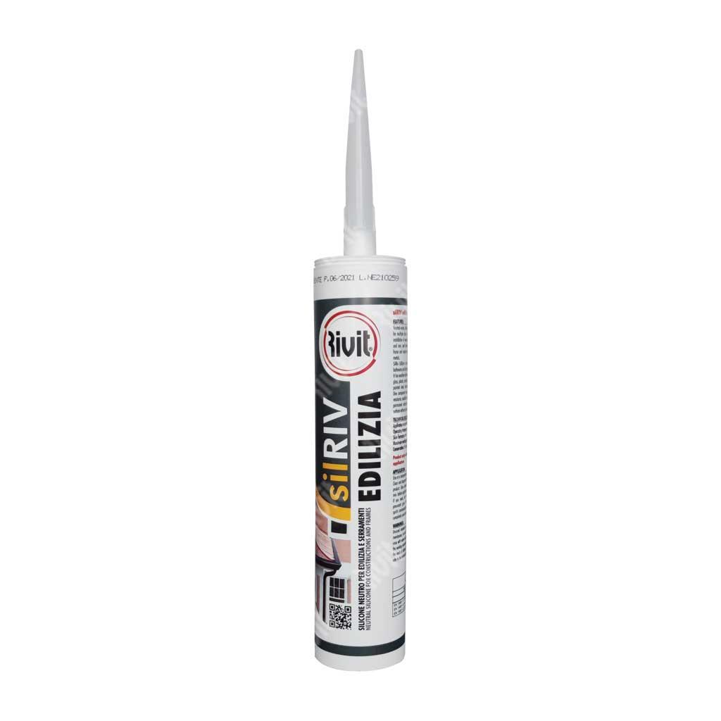 SILRIV-Neutral Transaprent Silicone 310ml for sheets metals, joints and polycarbonate Art.100