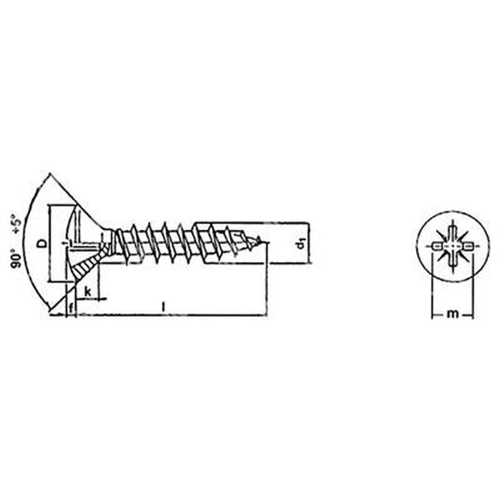 Truciolare TSC+ DIN 7505C C15 ZB 3,5x25