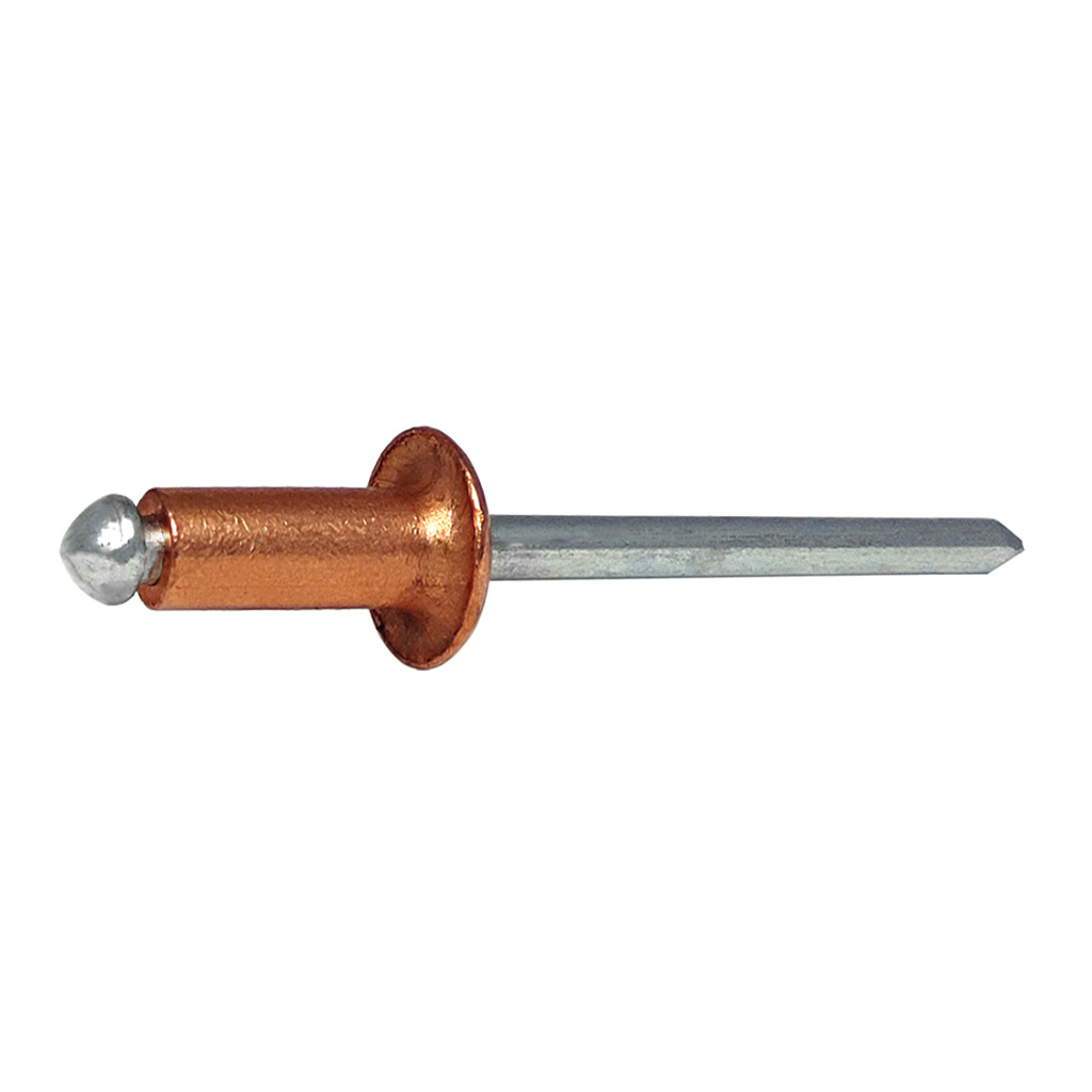 RFT-Blind rivet Copper/Steel DH 2,9x6,0