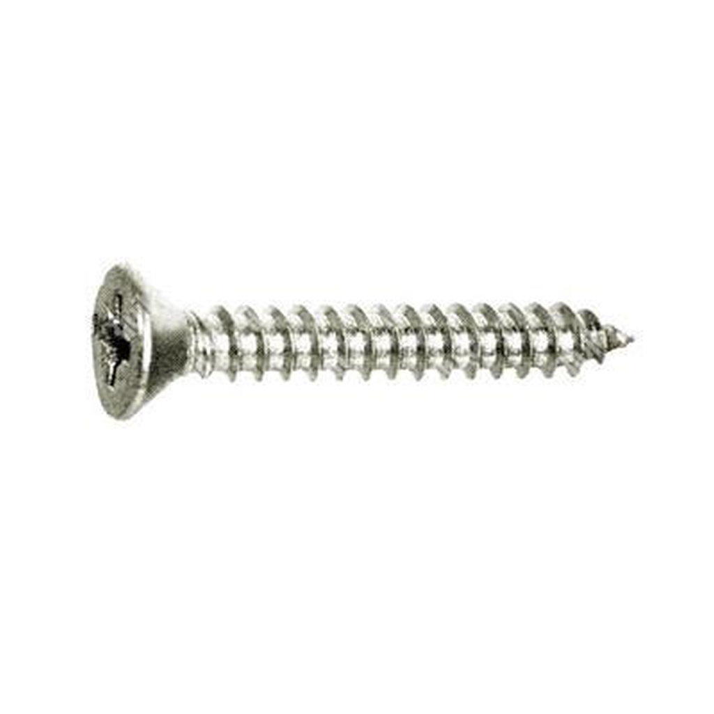 Phillips cross flat head tapping screw UNI 6955/DIN 7982 stainless steel 304 6,3x19