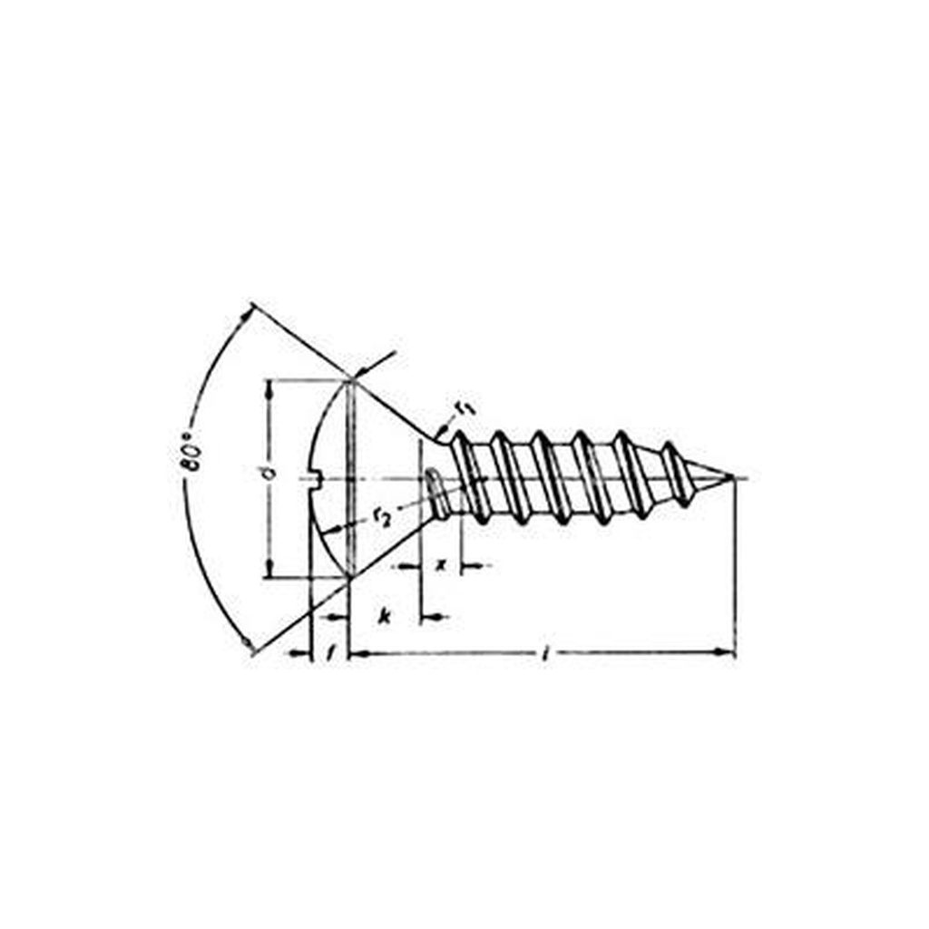 Autofilettante TGS+ Ph UNI 6956/DIN 7983 INOX A2 2,9x25