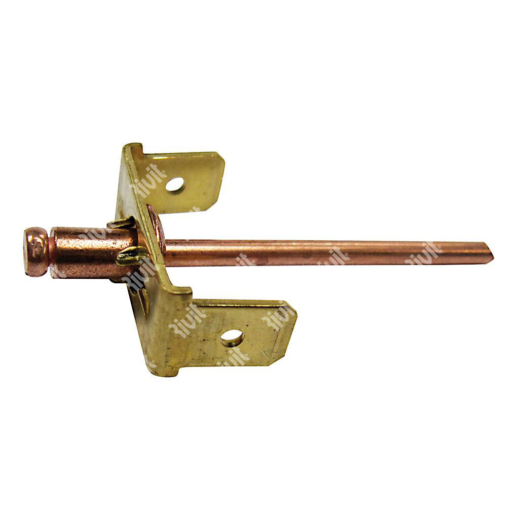 MASRIV2/90S-Blind rivet Copper/Copper steel gr 0,8 2 Brass fastons 90° 2-90S