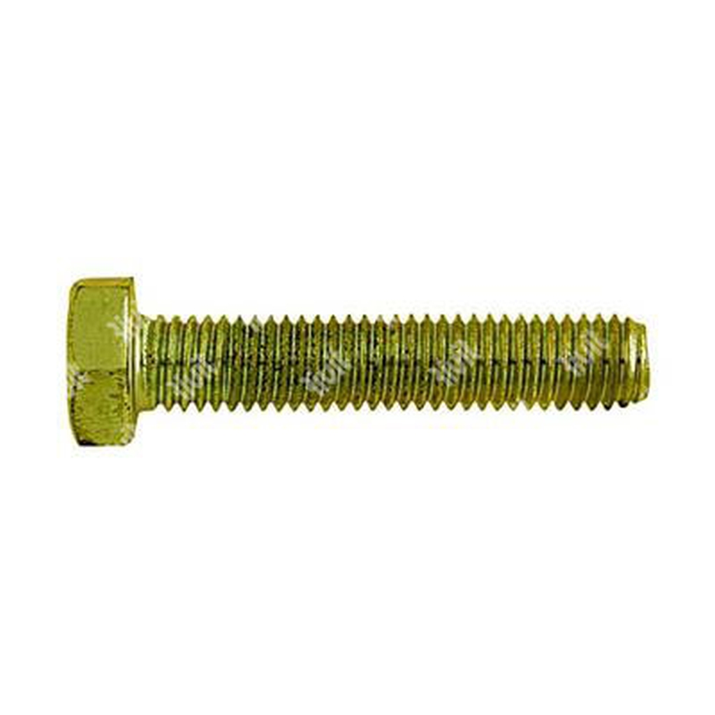Sechskantkopfschraube UNI 5739/DIN 933 Vollgewinde 8.8 - Stahl gelb verzinkt M10x35