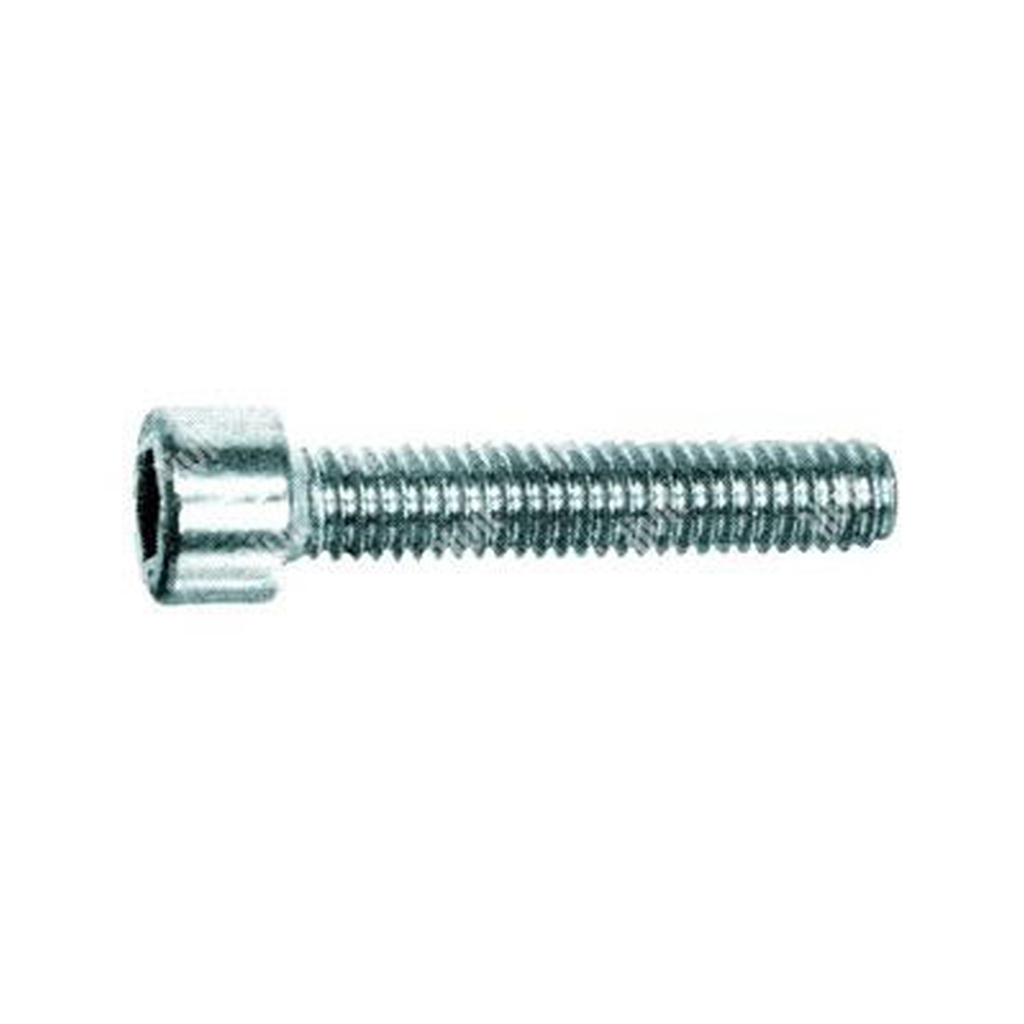 Hex socket head cap screw UNI 5931/DIN 912 8.8 - white zinc plated steel M6x70