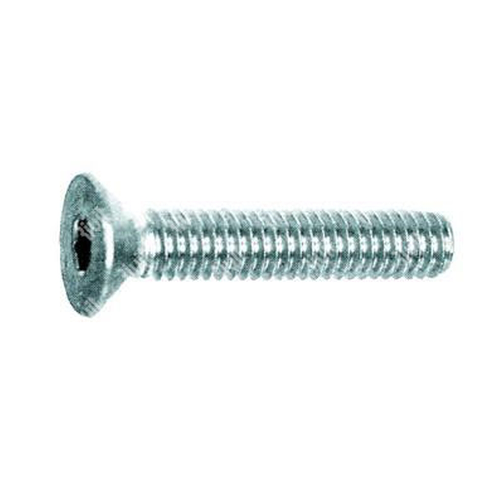 Hex socket countersunk head screw U5933/D7991 10.9 - dehydrogenated white zinc plated steel M12x40