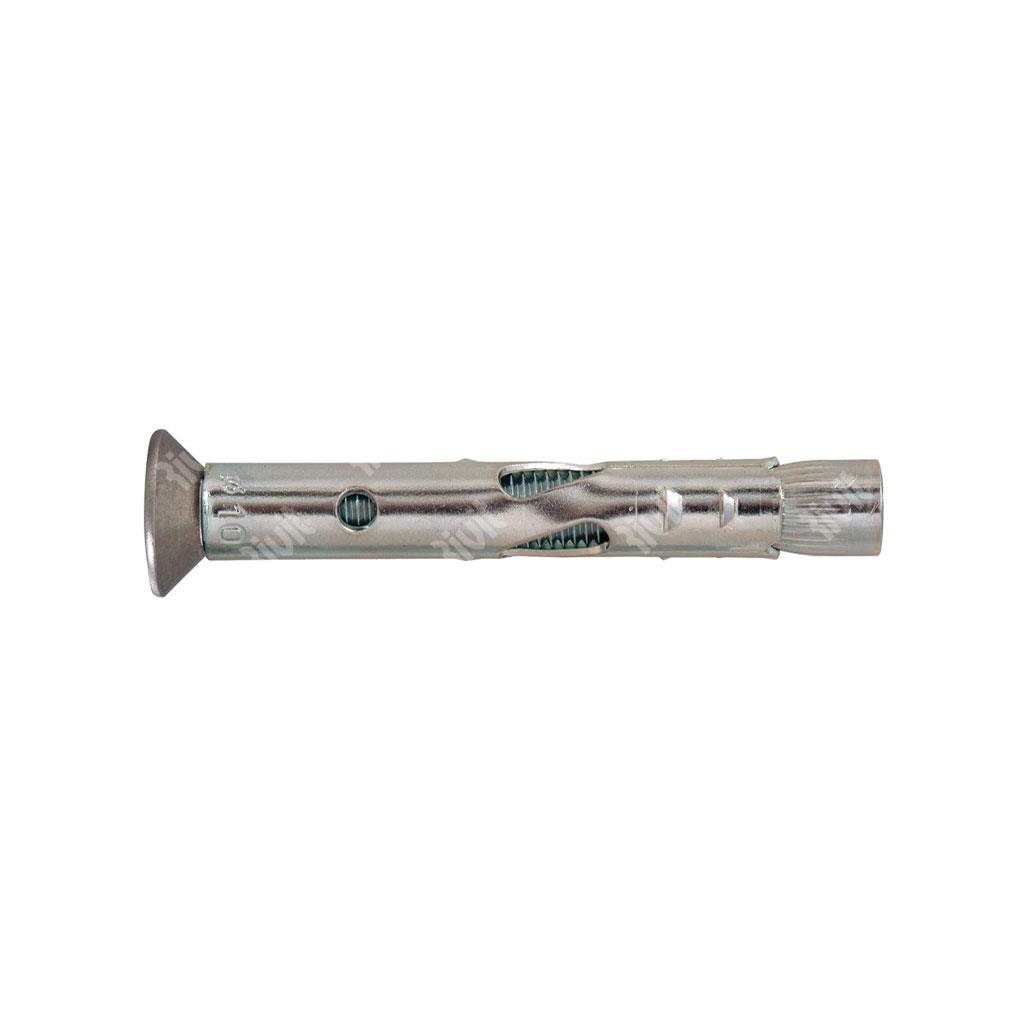 RHS/TS-Tassello acciaio f.10 c/vite10.9 TSPE M8x55 d.10x50