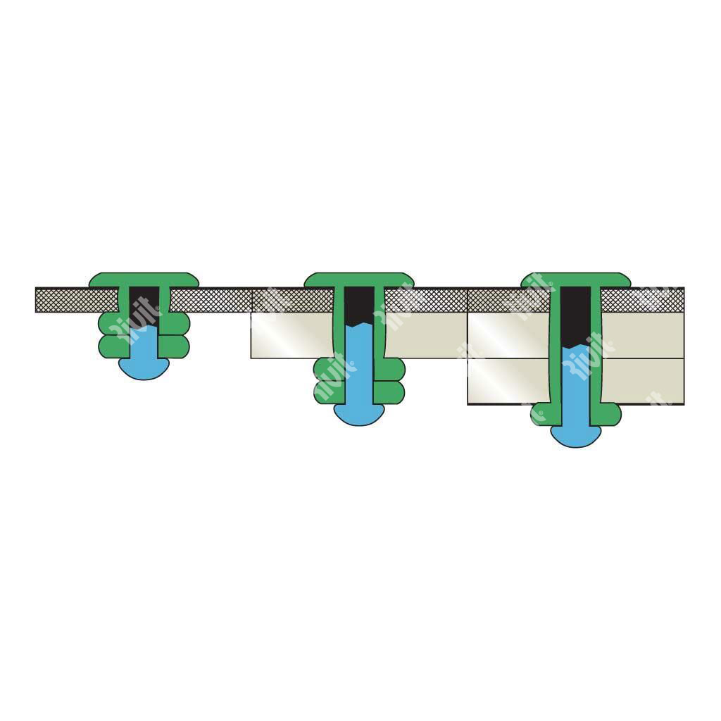 MULTIRIV9002-Riv.Alu/Inox TT ss1,6-6,4 BGRIGIO 4,8x10,3