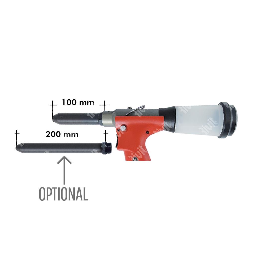 RIV503-Hydropneumatic tool for rivets up to d.4,8  Sistemi di fissaggio, utensili  e macchine per lamiera: Rivit Fasteners & Tools