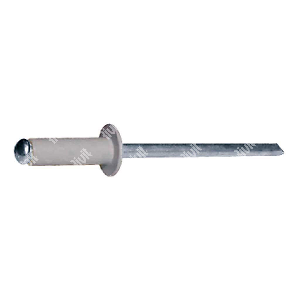 AFTGREY-Blind rivet Alu ROOFGREY/Steel DH 4,0x9,0