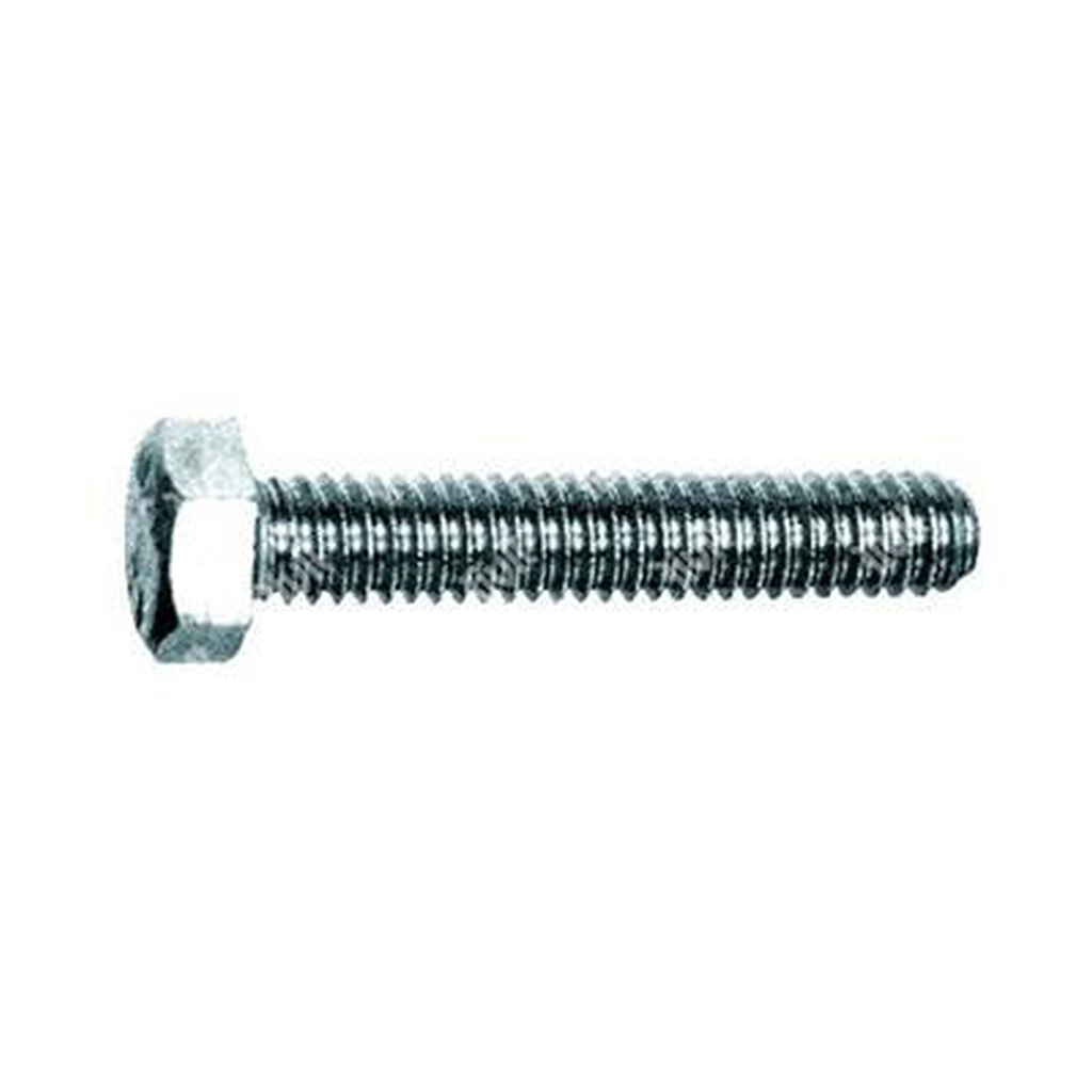 Hex head screw UNI 5740/DIN 961 MB fine 8.8 - white zinc plated steel M12x1,5x50