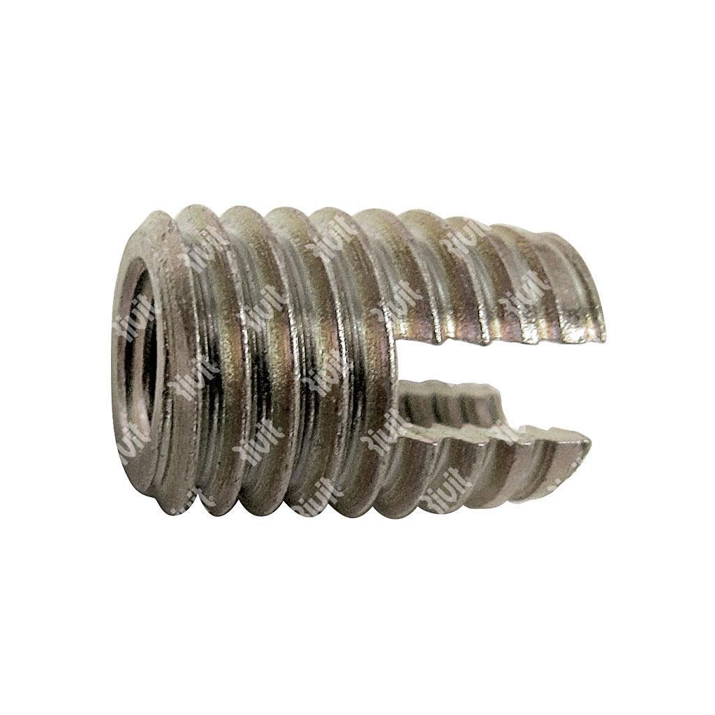 RSCTX-Self tapping socket Stainless Steel Aisi303 de.5,0x0,5 w/slots on the mandrel M3x0,5 - h.6