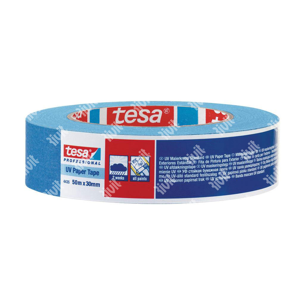 TESA-Nastro xMascheratura Esterni Carta Blu 2sett. mt.50x25mm