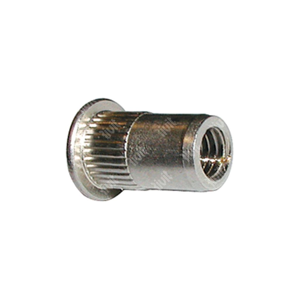ITC-Z-A4-Rivsert Stainless steel A4 h.6 gr0,3-3,0 Knurl.DH M4/030