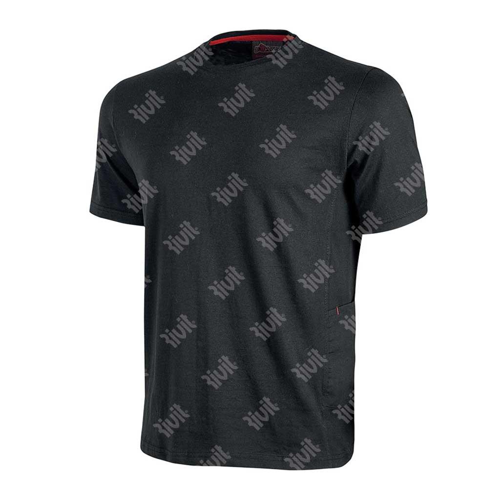 UPOWER-T-Shirt ROAD Black Carbon  manica corta Tg.L