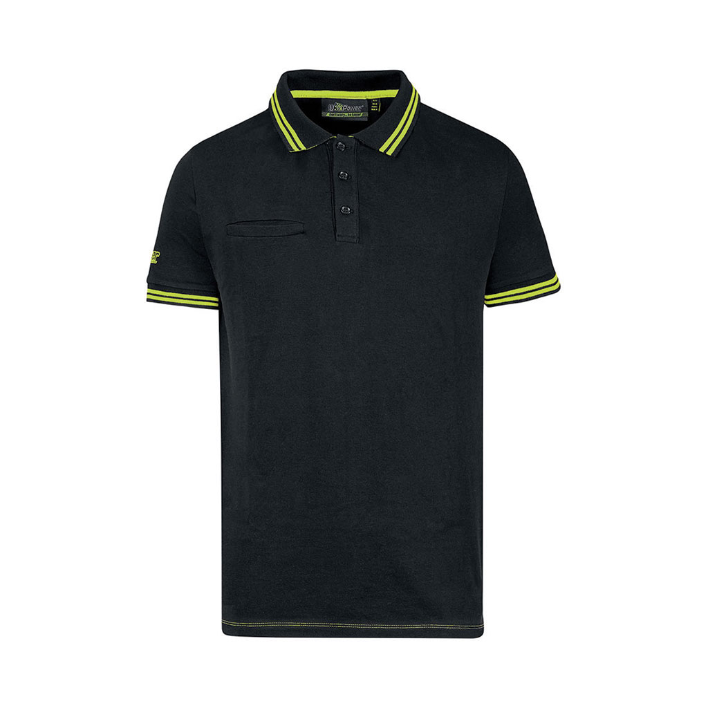 UPOWER-Polo WAY nero Tg.XXL