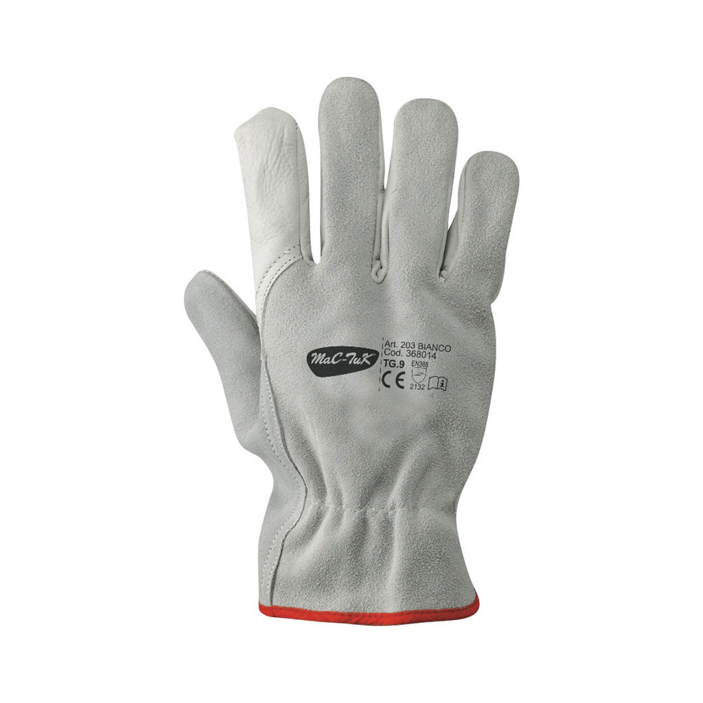 Cow grain/split leather glove GL814/10