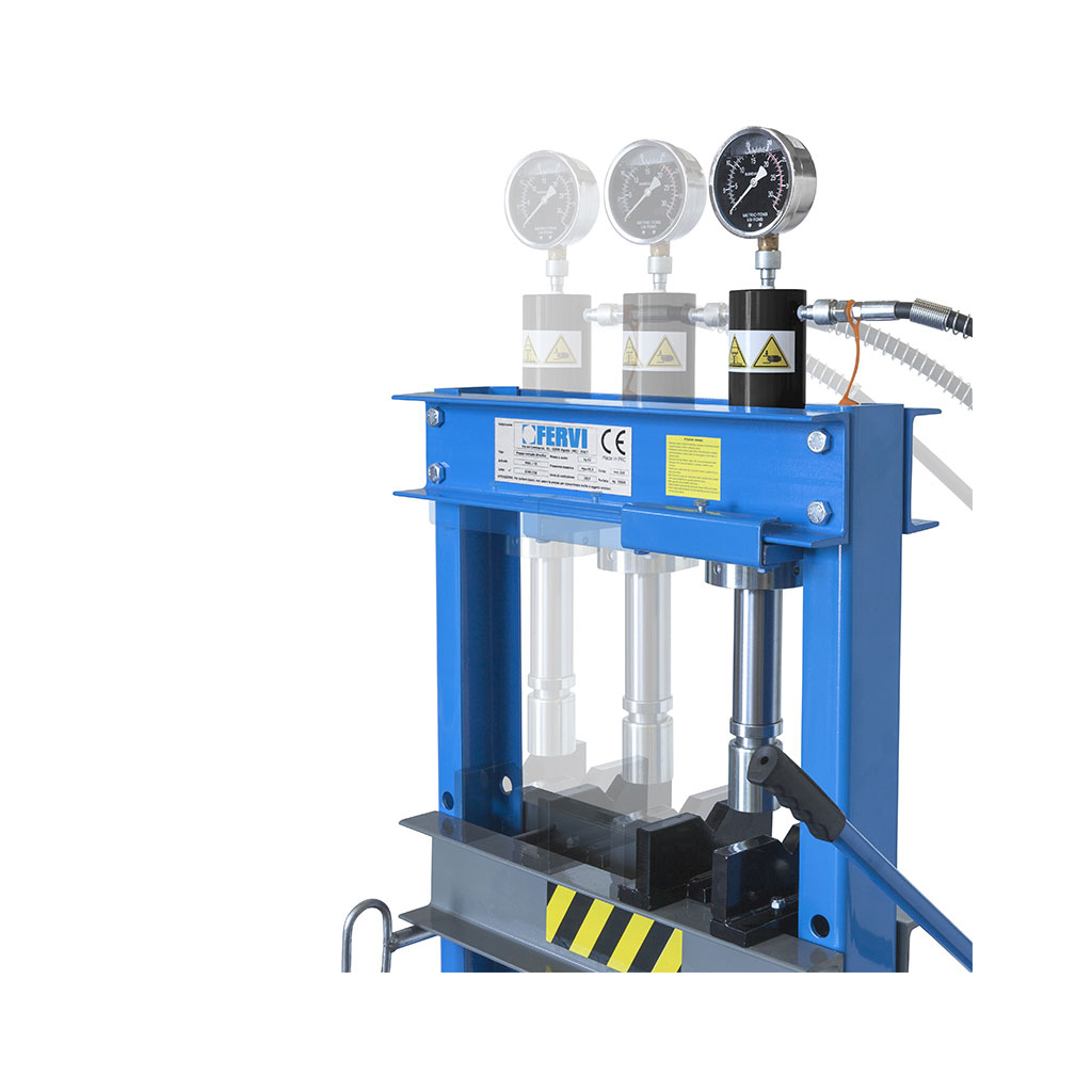 FERVI-Hydraulic shop press w/moveable piston P001/20