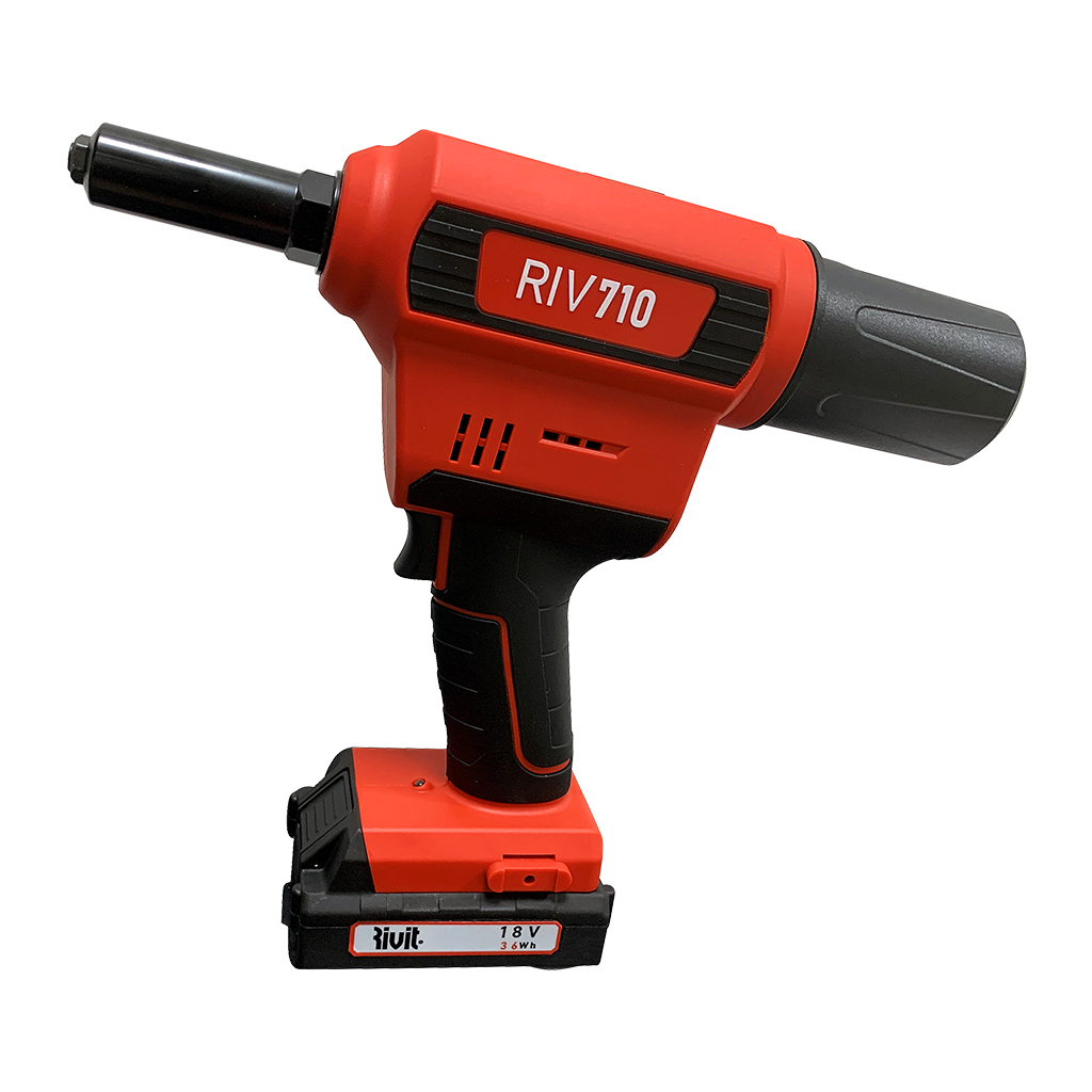 RIV710-Battery tool for rivets max. d.4,8  with battery+charger RIV710