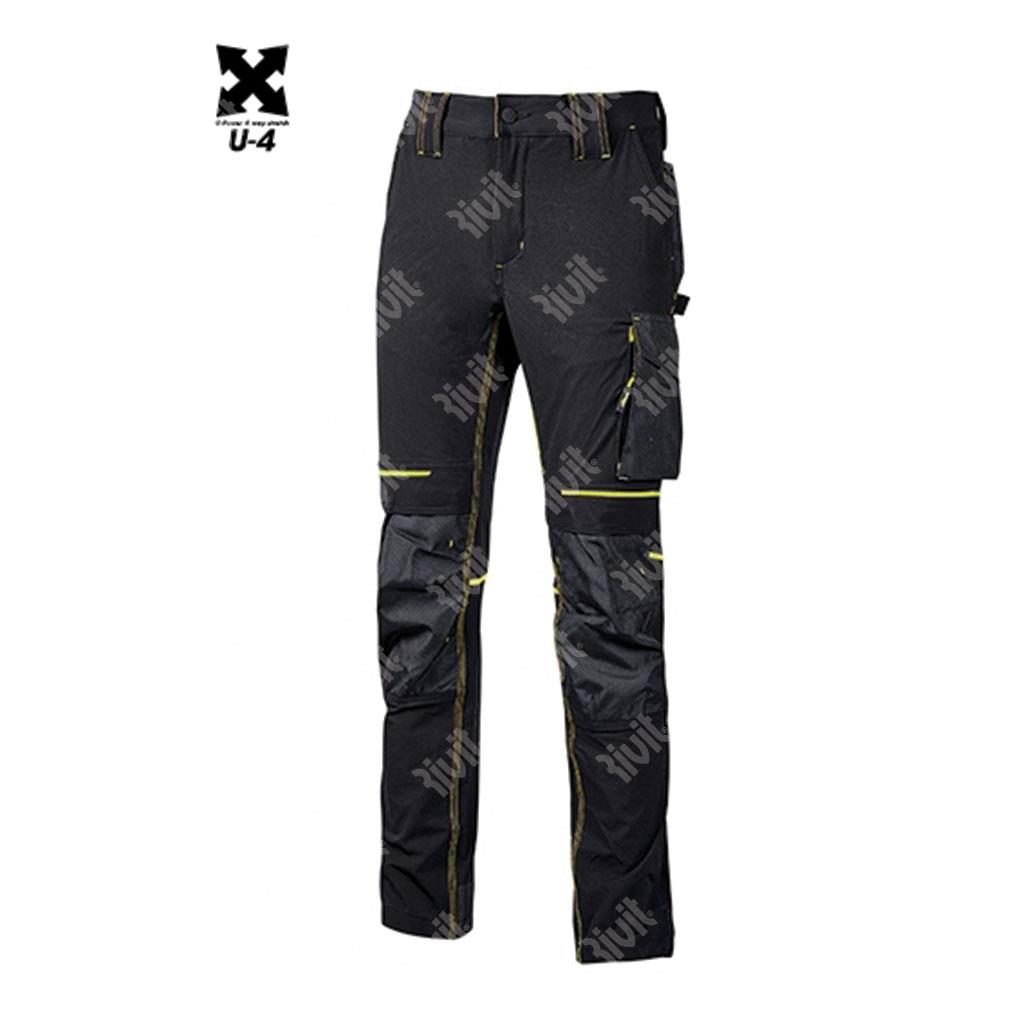 UPOWER-Pantalone ATOM BC in tessuto Nero Tg.3XL