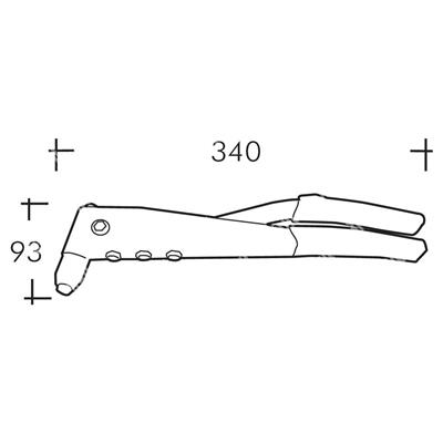 RIV6-Hand riveting tool for d.2,4-4,8 RIV6