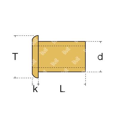 OU 20/35-Oeillet en laiton 2,0x3,5