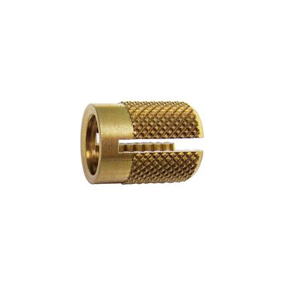 RBL-Brass rivet nut for plastic h.9,4-hole d..6,4 M5x9,4