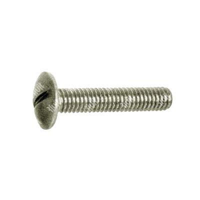 Slotted mushroom head screw d.13,5 A2 - stainless steel AISI304 M6x20